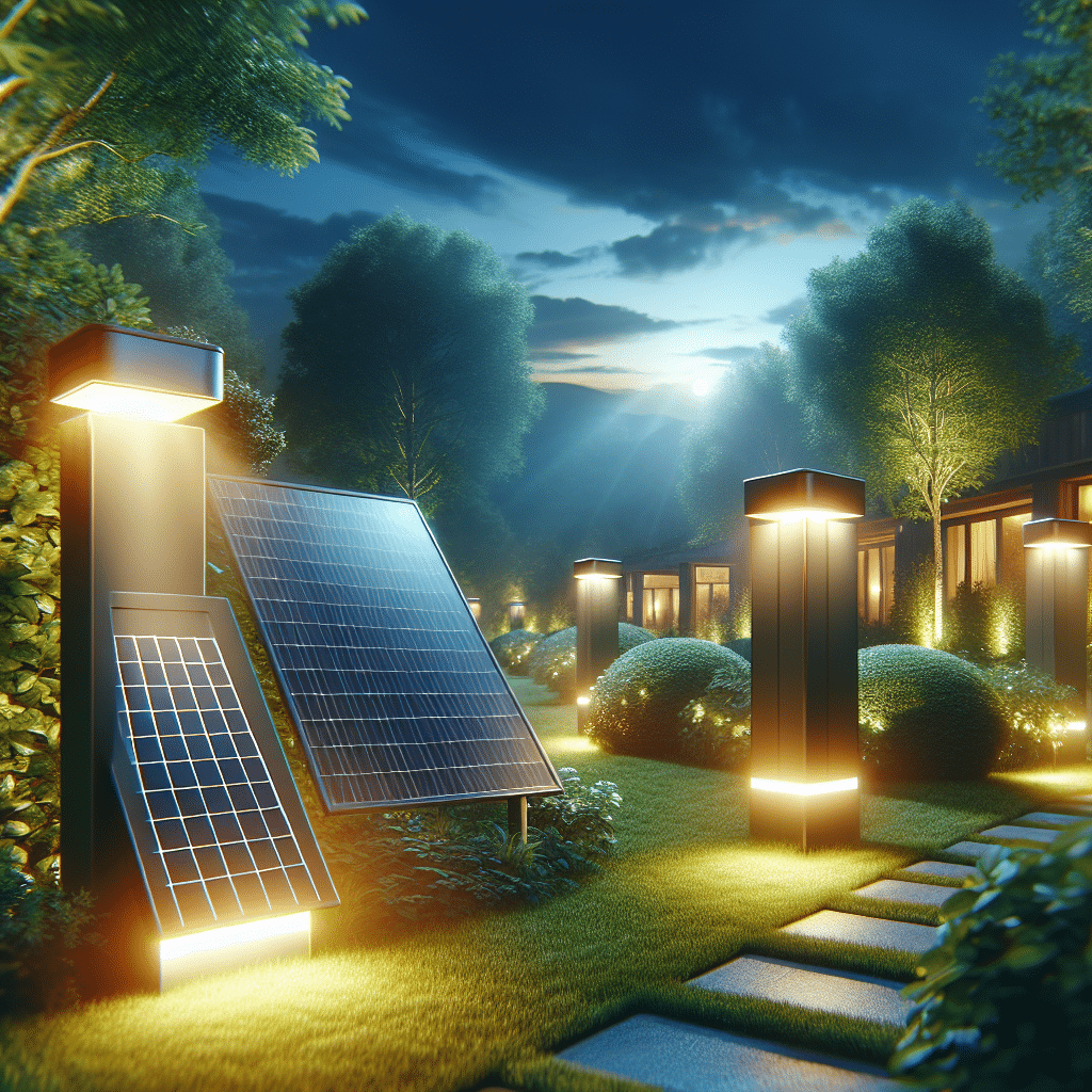 solar-powered smart outdoor lights