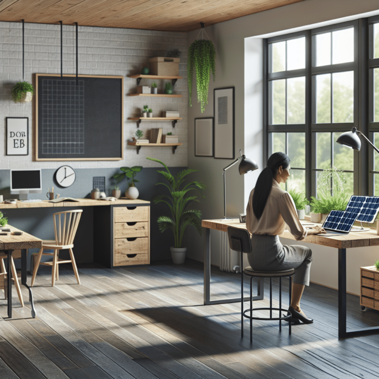 how to create a sustainable home office space