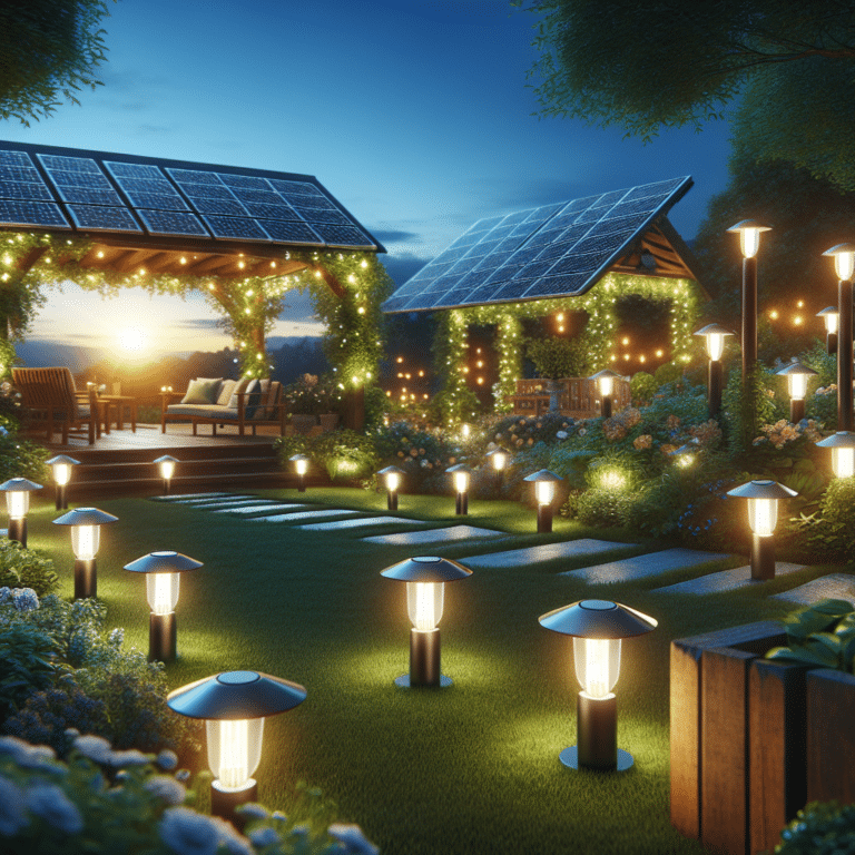 solar-powered smart outdoor lights