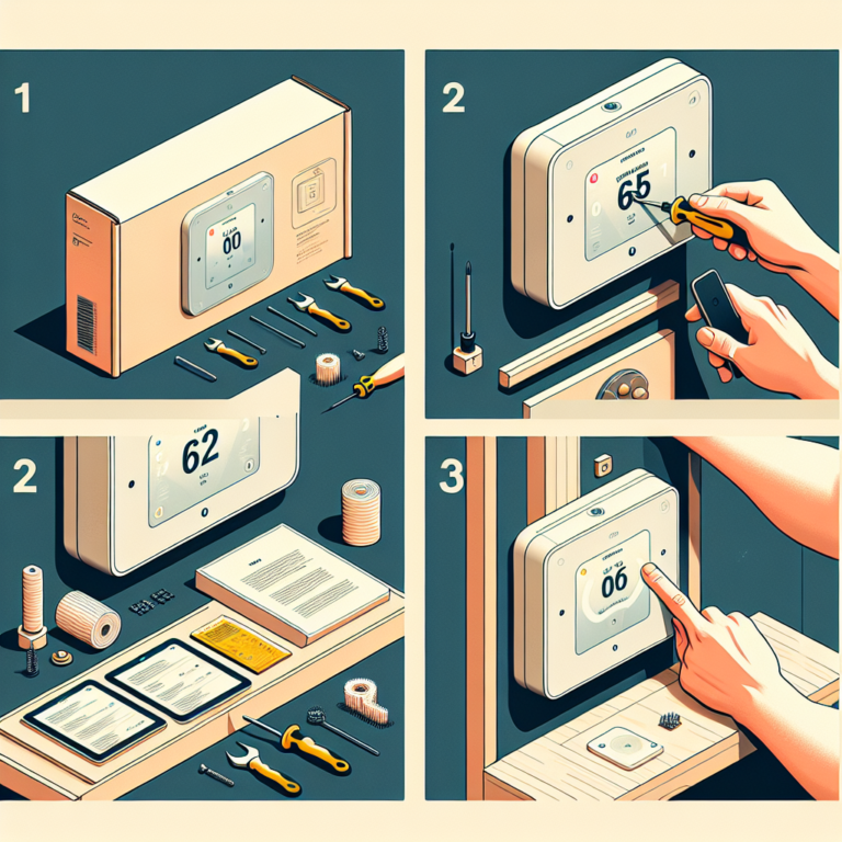 the complete process of setting up a smart thermostat